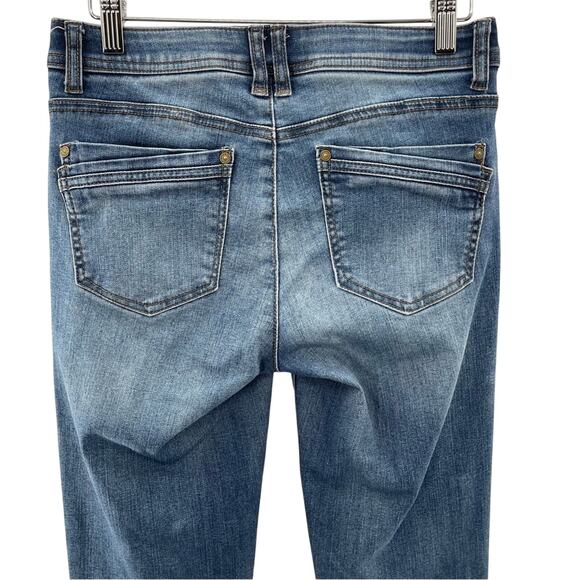 Democracy 'Ab'Solution Lightly Distressed Slimming Stretch Skinny Jeans Size 2 - Picture 5 of 9